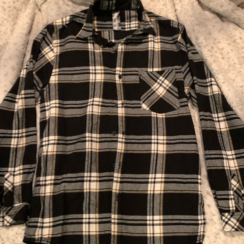 Burnside Flannel button down shirt size S